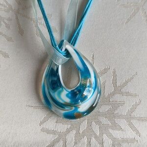 Glass Teardrop Necklace